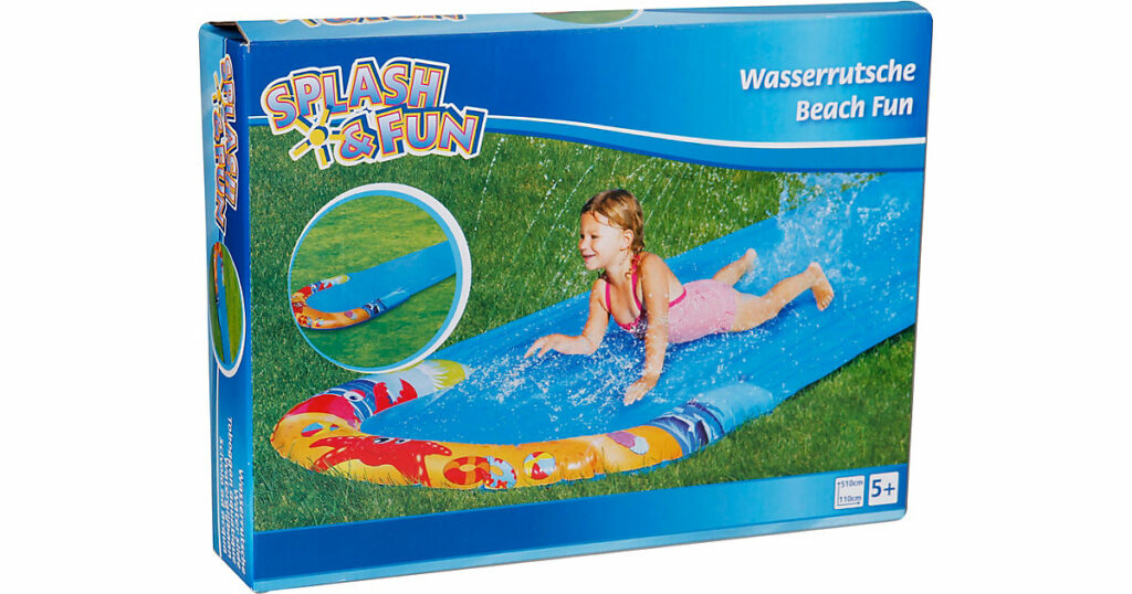 Splash&Fun Wasserrutsche, 510 x 110 cm von Vedes