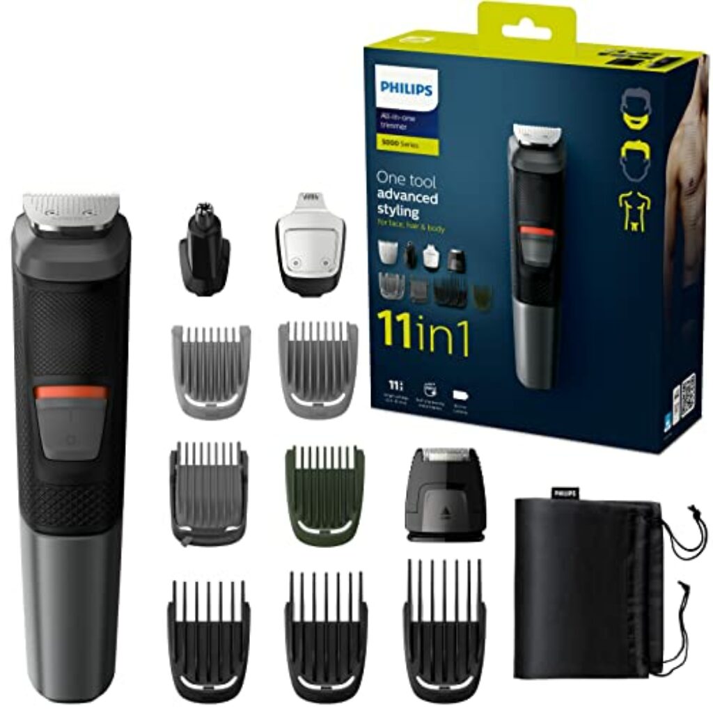 Philips Multigroom Series 5000 11-in-1, für Gesicht, Haare und Körper (Modell MG5730/15)