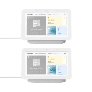 Google Nest Hub (2. Generation) 2er-Pack - Smart Display mit Sprachsteuerung