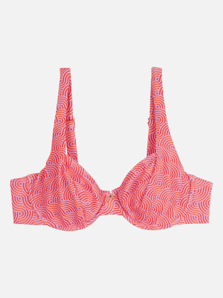 Retro Pop - Bikini-Top - Pink Grapefruit