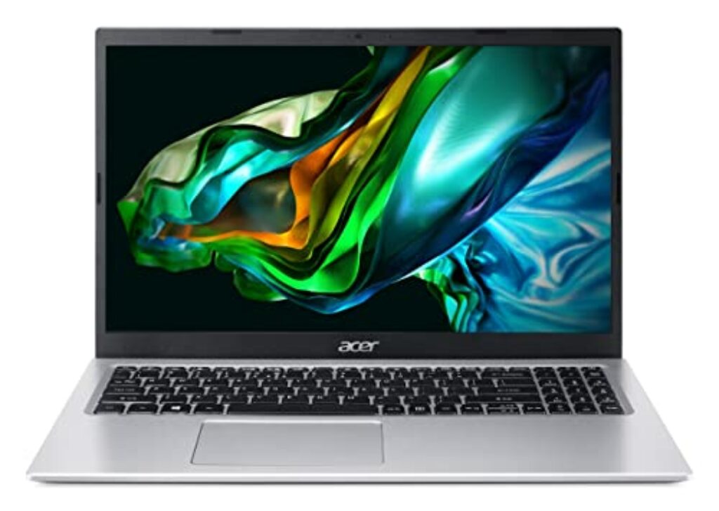 Acer Aspire 3 (A315-58-56DQ) Laptop | 15, 6 FHD Display | Intel Core i5-1135G7 | 16 GB RAM | 512 GB SSD | Intel Iris Xe Graphics | Windows 11 | QWERTZ Tastatur | Silber