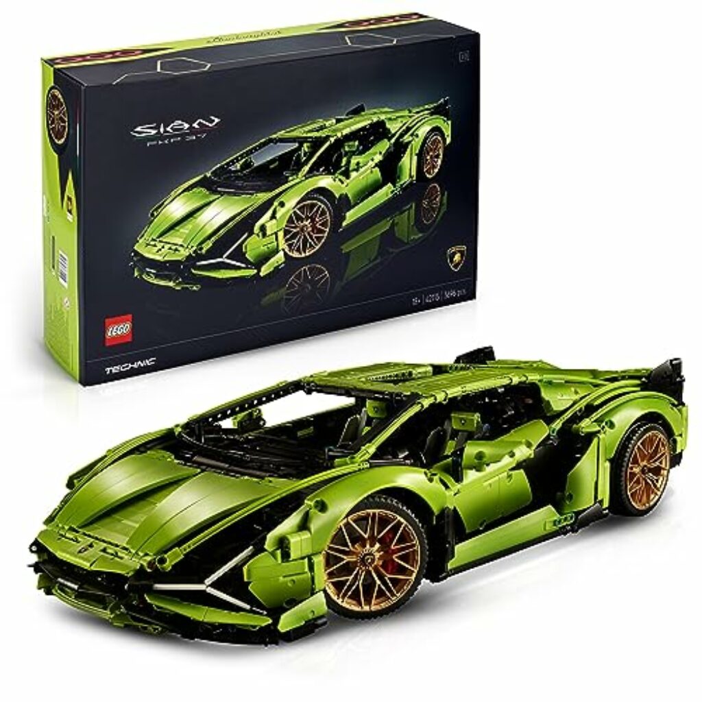 Lego 42115 Technic Lamborghini Sián FKP 37 Rennauto, Modellbausatz für Erwachsene, Geschenkidee zum Geburtstag für Männer oder Frauen, Sammlerstück zum Austellen als Home- oder Büro-Deko, Modellauto