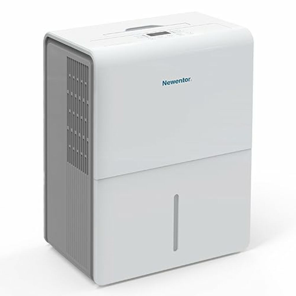 Newentor Luftentfeuchter 25L/24h, Für 215m³/80m² Räume - 3 fache Geräuschreduktion - Stromsparender Chip - Einfache Bedienung - 10 Jahre Garantie - Mit 1M Ablaufschlauch&Abnehmbarem Filter, Timer