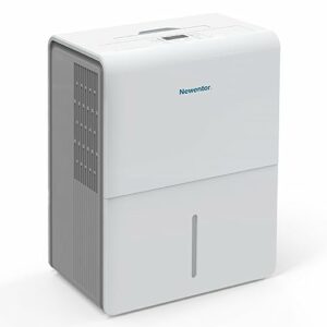 Newentor Luftentfeuchter 25L/24h, Für 215m³/80m² Räume - 3 fache Geräuschreduktion - Stromsparender Chip - Einfache Bedienung - 10 Jahre Garantie - Mit 1M Ablaufschlauch&Abnehmbarem Filter, Timer