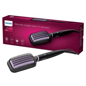 Philips StyleCare Aufheizbare Bürste BHH880/00 - Haarstyling-Geräte (Glättbürste, 170 °C, 200 °C, PTC, Schwarz, Pink, Hängender Ring)