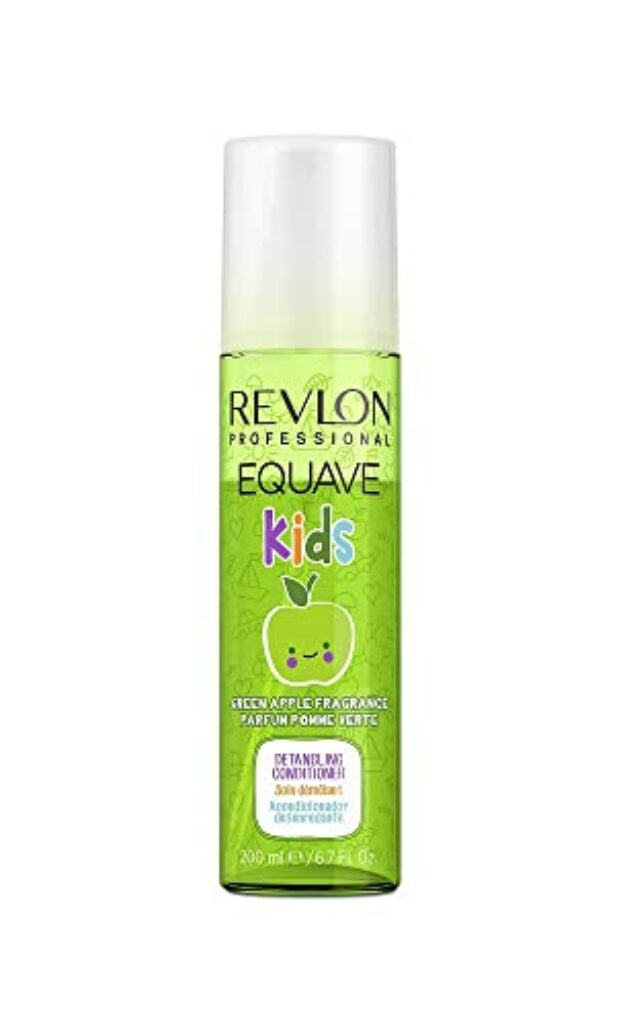 EQUAVE Kids Apple Detangling , 200 ml, entwirrender Leave-in Conditioner mit hypoallergener 2-Phasen-Formel, sofort kämmbare & geschmeidige Ergebnisse bei Haaren von Kindern