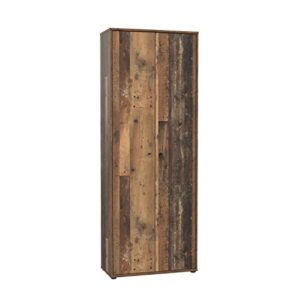 FORTE TEMPRA 2 Schrank mit 2 Türen, Holzwerkstoff, Old Wood Vintage, 73.7 x 197.5 x 34.8 cm