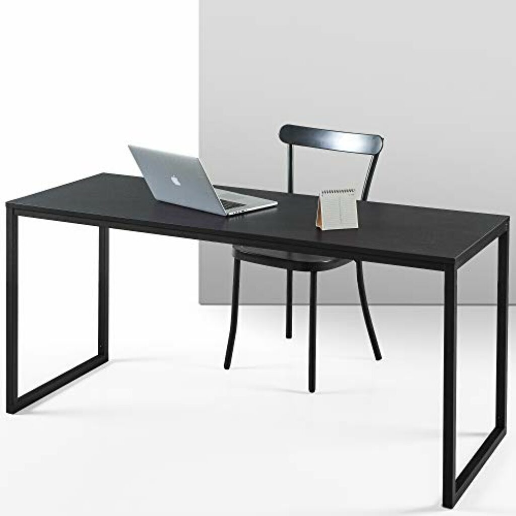 ZINUS Jennifer 160 cm | Laptoptisch | Homeoffice Schreibtisch | Einfache Montage | Metallrahmen | Deep Espresso