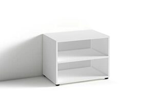 byLIVING TV Stand VICTORIA / kleines Regal weiß / Beistelltisch 60 cm breit / Wohnzimmertisch / Schrank / TV Bank / TV Tisch / Weiß / 60 x 45 x 39 cm (BxHxT)