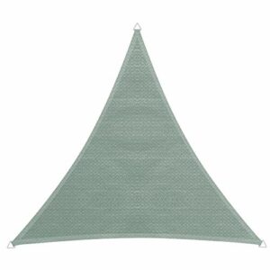 Windhager Sonnensegel Capri Dreieck 5 x 5 m (gleichschenkelig), Sonnenschutz für Garten & Terrasse, UV- und witterungsbeständig, Olive, 10766