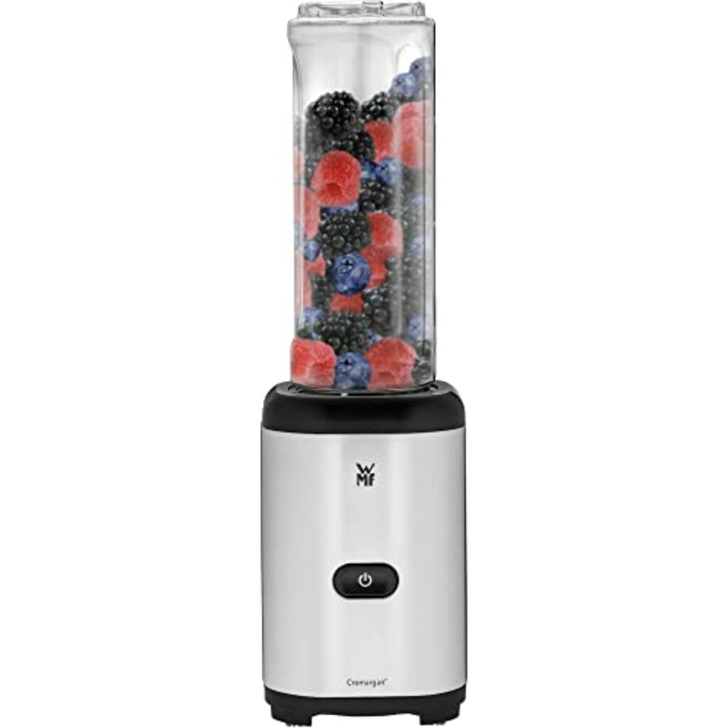 WMF Kult X Mix & Go Mini Smoothie Maker, Standmixer, Blender elektrisch, Shake Mixer 300 Watt, Tritan-Kunststoff Flasche