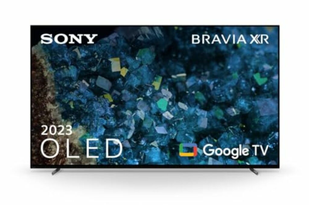 Sony BRAVIA XR, XR-55A80L, 55 Zoll Fernseher, OLED, 4K HDR 120Hz, Google TV, Smart TV, Works with Alexa, mit exklusiven PS5-Features, HDMI 2.1, Gaming-Menü mit ALLM + VRR, 24 + 12M Garantie