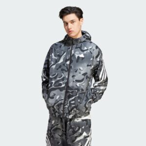 Future Icons Allover Print Full-Zip Kapuzenjacke