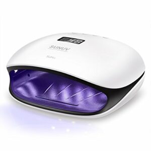 LED-Nagellampe, SUNUV 48W Professioneller UV-Nageltrockner für Gelpolitur-Härtungslichtmaschine, mit automatischem Sensor und LCD-Display für Heim und Nagelstudio, Geschenk zum Valentinstag für Frauen