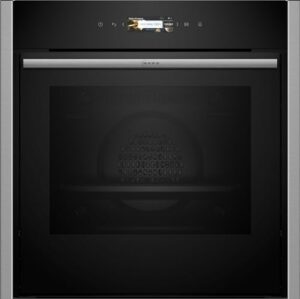 NEFF B54CR71N0 Einbau-Backofen N70, Integrierbarer Backofen 60 x 60cm, Slide&Hide, Full Touch TFT-Display, Automatikprogramme, Soft Open & Close, Edelstahl