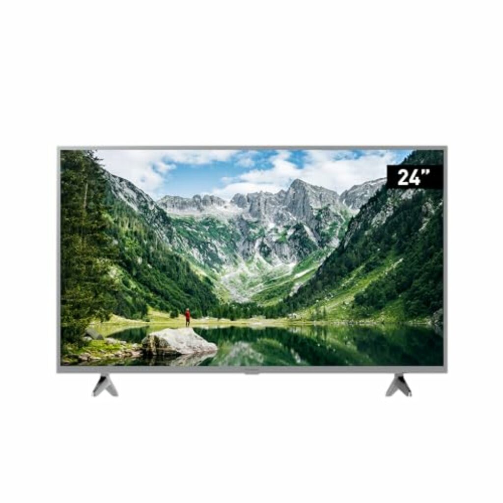 Panasonic TX-24LSW504 60 cm LED Fernseher (24 Zoll, HD Bright Panel, Media Player, HDMI, USB, Smart TV), Silber