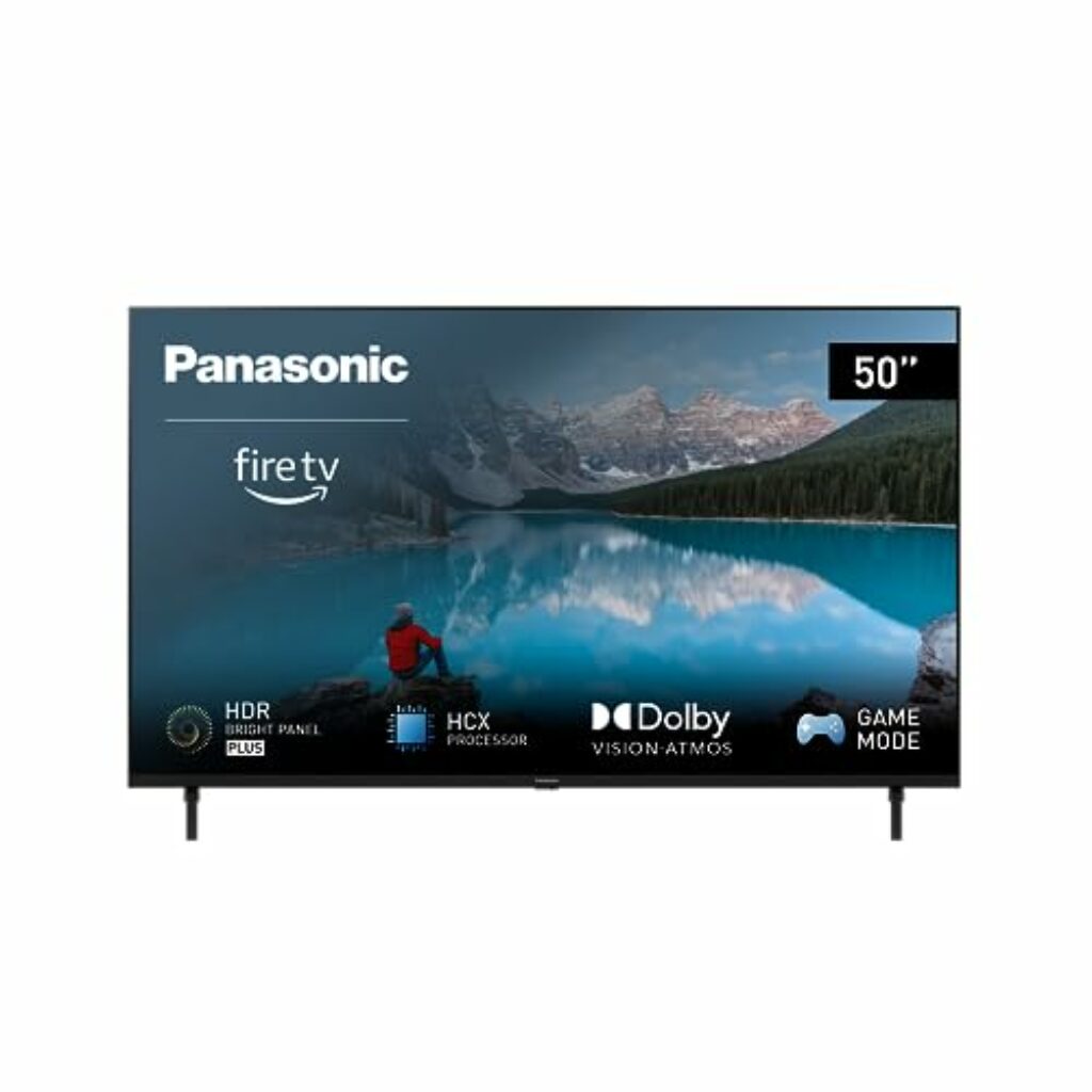 Panasonic TX-50MXW834, 50 Zoll 4K Ultra HD LED Smart TV, High Dynamic Range (HDR), Dolby Atmos & Dolby Vision, Fire TV, Prime Video, Alexa, Netflix, Game Modus, Schwarz
