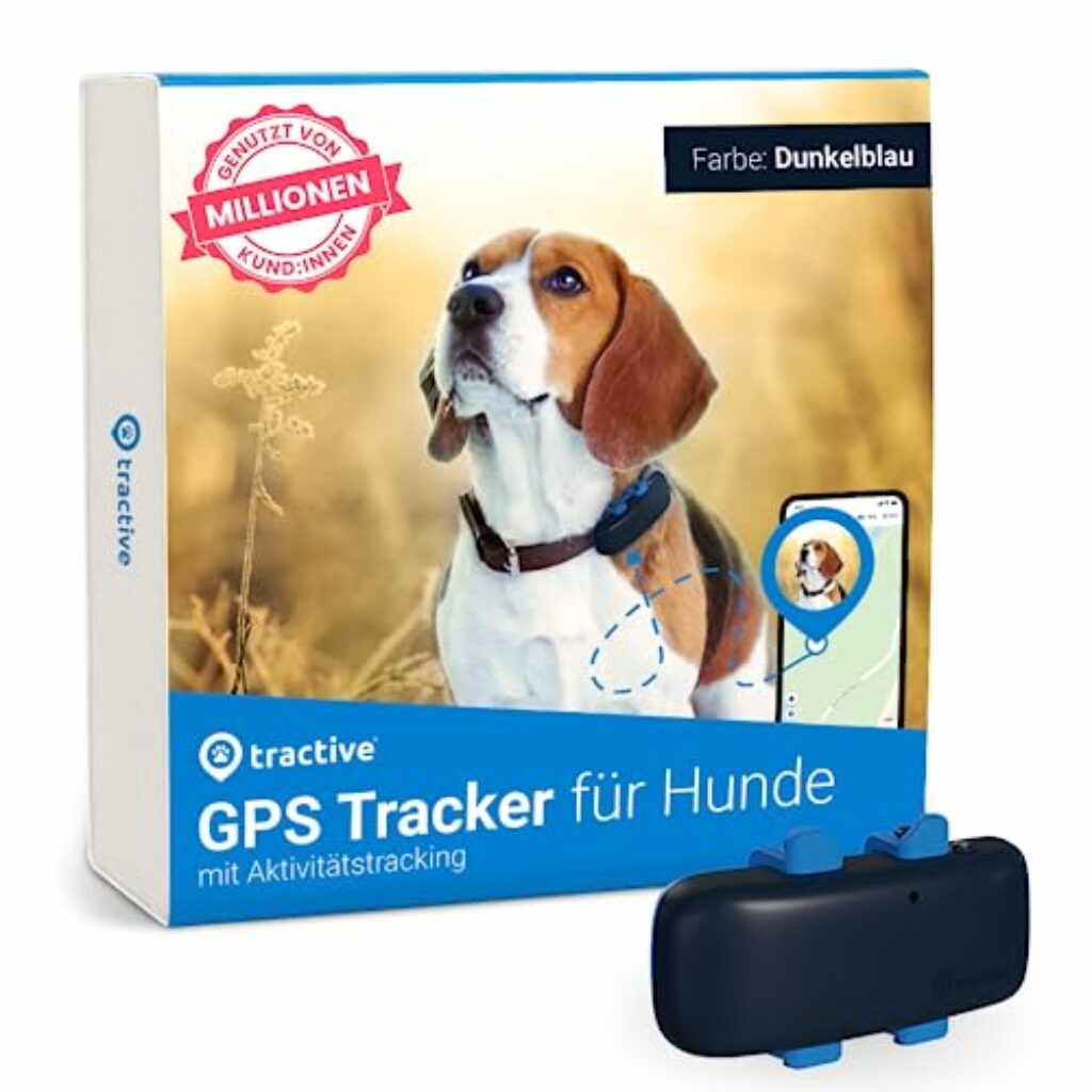 Tractive GPS Tracker für Hunde | Empfohlen von Martin Rütter | Weltweite Live-Ortung | Weglaufalarm | Gesundheitswarnungen & Aktivitätstracking | Mehrfacher Testsieger