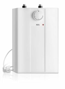 AEG druckloser Kleinspeicher Huz 5 Basis, Untertischboiler 5 Liter Niederdruck , steckerfertig, 2 kW, 222162