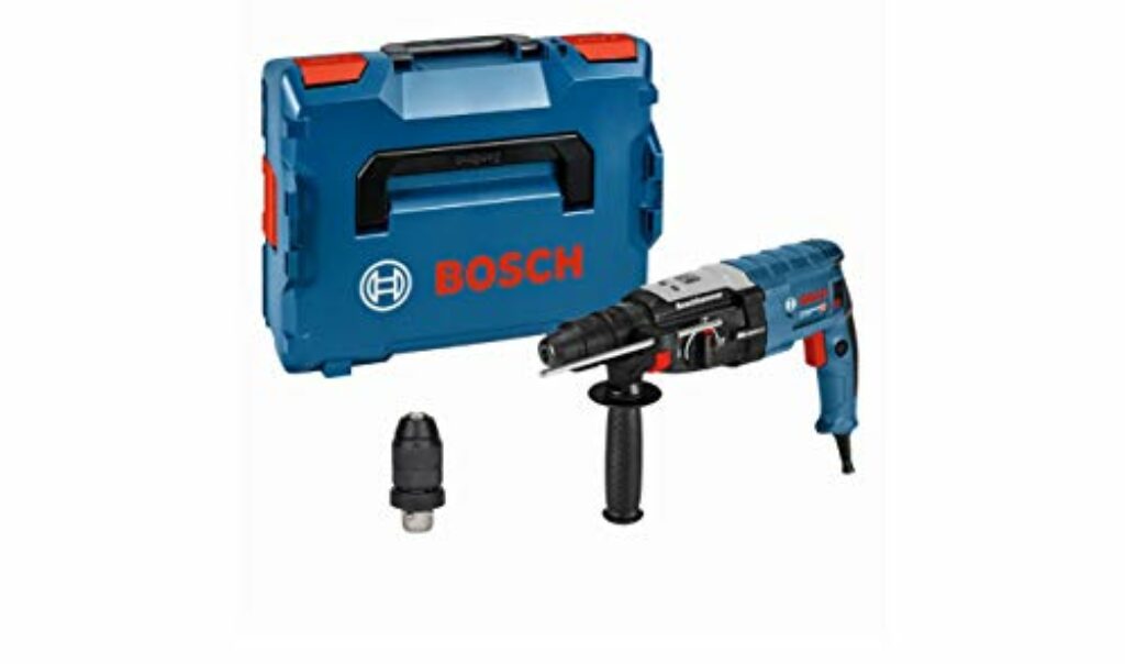 Bosch Professional Bohrhammer GBH 2-28 F (SDS-plus-Wechselfutter, 13 mm Schnellspannbohrfutter, bis 28 mm Bohr-Ø, Rückschlag-Schutz, in L-BOXX)