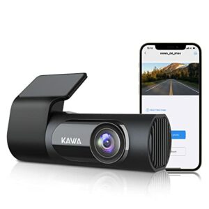 Dashcam Auto, KAWA 2K 1440P Voll QHD - 360 Grad Drehbares Gehäuse Eingebautes WLAN, 24Std.Parküberwachung und G-Sensor,145°Weitwinkel,WDR mit Super-nachtsicht, APP Steuerung, Loop-Aufnahm,D6