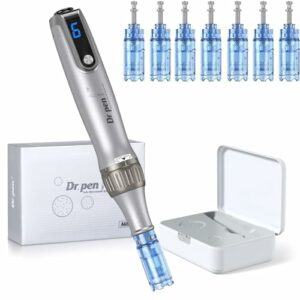 Dr. pen Ultima M8S professionelles elektrisch Microneedling Pen Einstellbar 0-2,5mm- Authentisch, Multifunktion, Kabellos - Bestauty X Dr. pen - Inkl. 7 Dr pen M8S Patronen, Geschenke Frauen Freundin