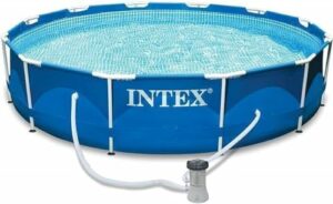 Intex 28202GN Metal Frame Pool - Aufstellpool - Ø 305 x 76 cm,Blau