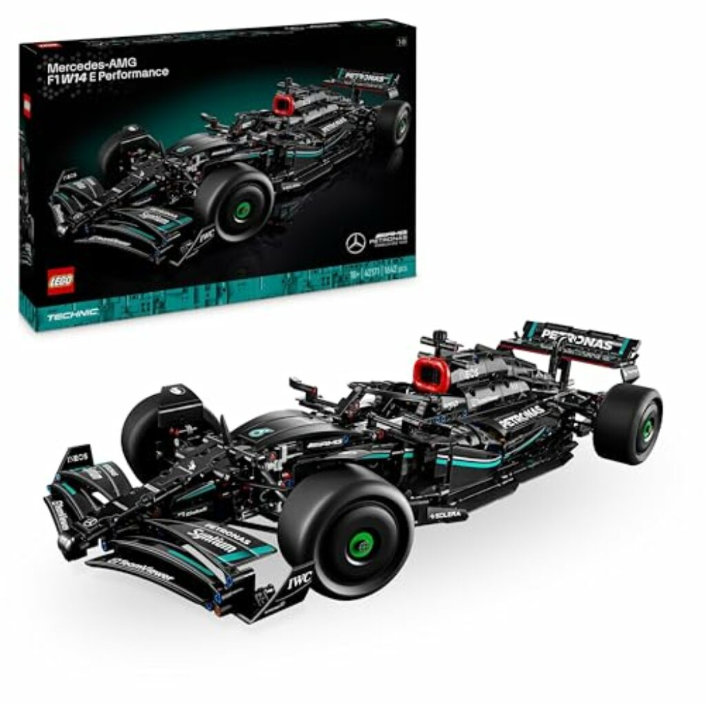 LEGO Technic Mercedes-AMG F1 W14 E Performance Set für Erwachsene, Maßstabsgetreuer Rennwagen-Modellbausatz, Sammlerstücke für Zuhause oder das Büro, Geschenke für Männer, Frauen, ihn oder sie 42171