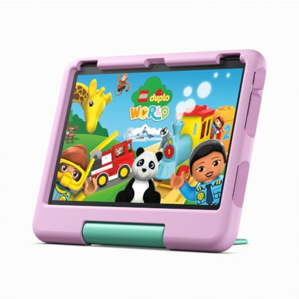 Fire HD 10 Kids-Tablet – für Kinder ab dem Vorschulalter | Mit brillantem 10-Zoll-Display, Kindersicherung und 2 Jahren Sorglos-Garantie | Version 2023, 32 GB, rosa