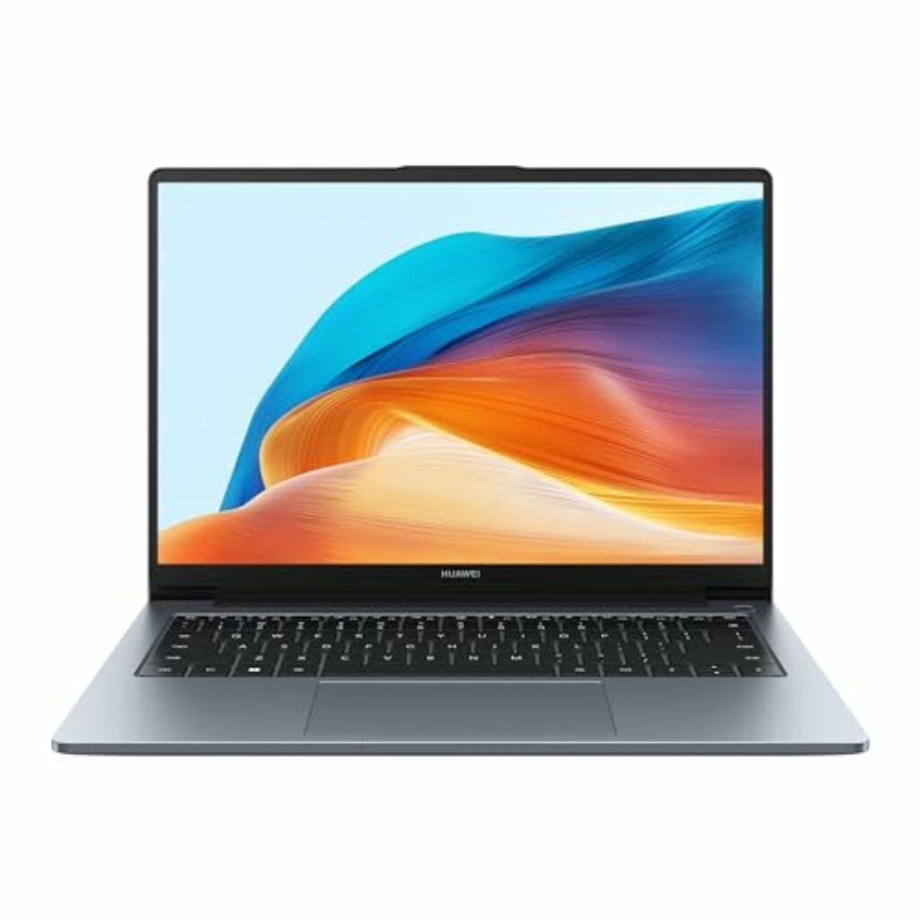 HUAWEI MateBook D 14 Laptop, i5-12450H, 12th Gen Intel Core i5 Prozessor, FullView Eye Comfort Display,8 GB RAM, 512 GB SSD, 14 Zoll Laptop, Windows 11 Home, Deutsche Version, Space Gray