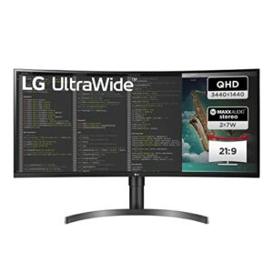 LG UltraWide Curved QHD Monitor 35WN75CP-B 89 cm - 35 Zoll, VA-Panel, HDR10, AMD FreeSync, Schwarz