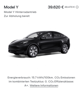 Tesla Model Y: Deal & Angebot