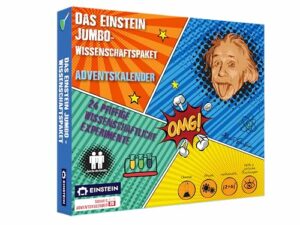 Adventskalender 2024 Einstein Jumbo Science Kit Experimente Kinder Countdown 24 atemberaubende Wissenschaftstricks für Kinder inspiriert von Einsteins spielerischer Neugier, Deutsch