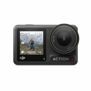 DJI Osmo Action 4 Standard-Combo – 4K/120fps wasserdichte Action-Kamera mit einem 1/1,3-Zoll-Sensor, atemberaubende Low-Light-Aufnahmen, 10-Bit- und D-Log M-Farbleistung, langlebiger 1.770 mAh-Akku