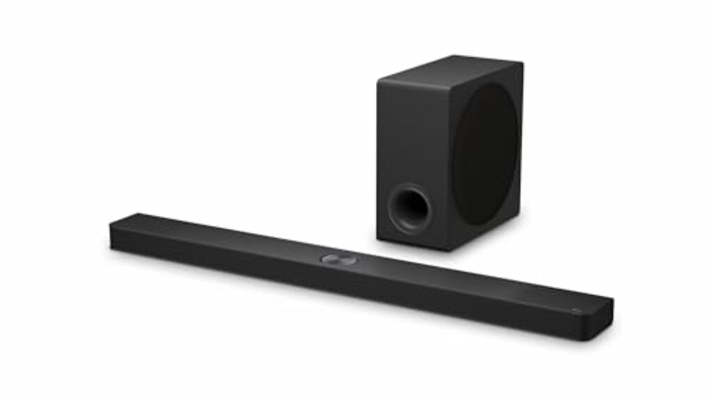 LG DS90TY 5.1.3 Dolby Atmos Soundbar (570W) mit kabellosem Subwoofer (Wow Cast, HDMI, Bluetooth) [2024], Schwarz