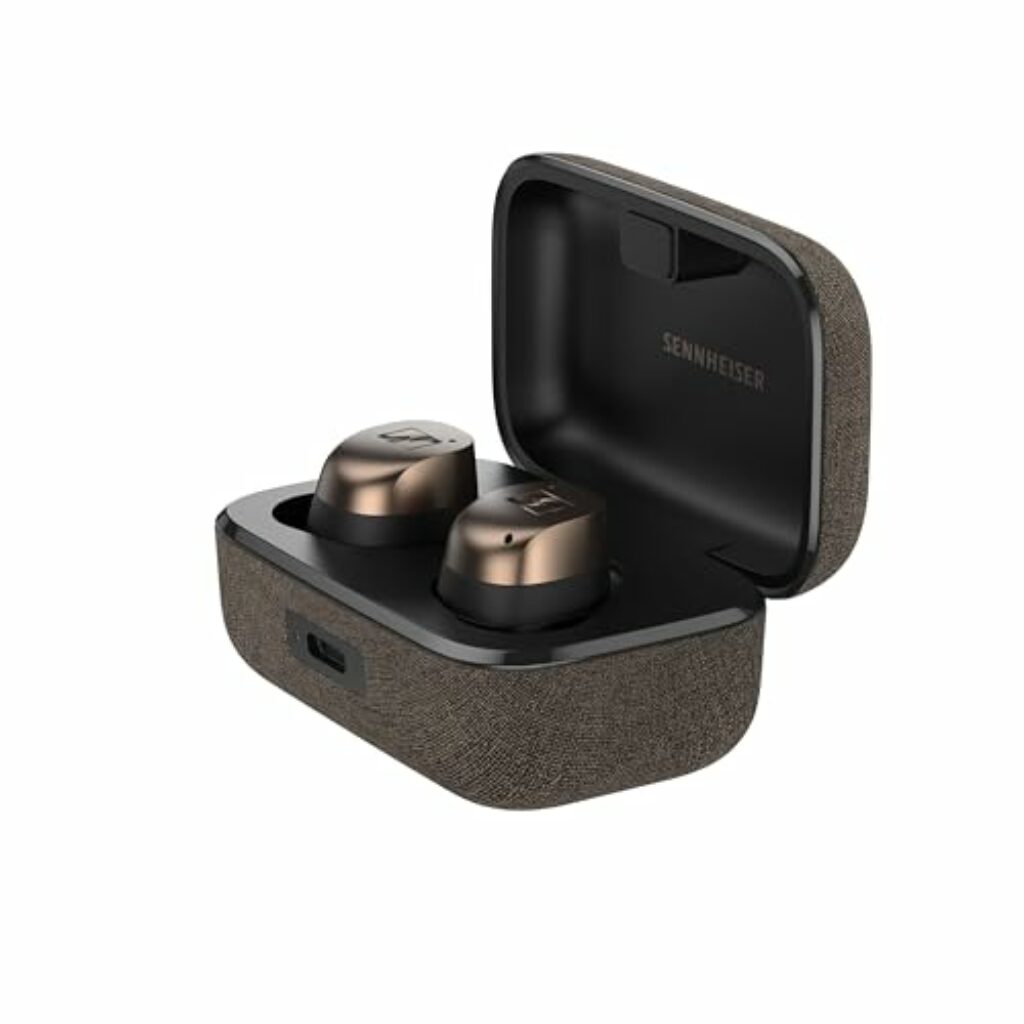 Sennheiser MOMENTUM True Wireless 4 - Smart Earbuds Bluetooth 5.4, kristallklarem Klang, ergonomischem Design, 30 Std. Akkulaufzeit, Adaptive ANC – Schwarz Kupfer