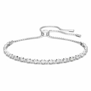 Swarovski Subtle Trilogy Armband, Weiss, Rhodiniert