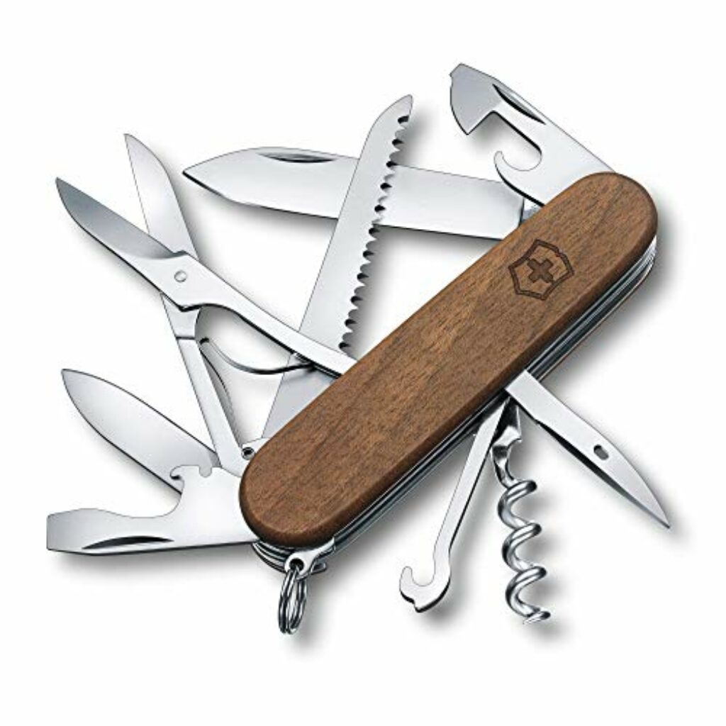 Victorinox Schweizer Taschenmesser Huntsman, Multitool, Swiss Army Knife mit 13 Funktionen, Klinge, Korkenzieher, Dosenöffner