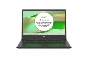 Acer Chromebook 314 (CBOA314-1H-C32M) Laptop | 14" FHD Display | Intel Celeron N4500 | 4 GB RAM | 128 GB eMMC | Intel UHD Graphics | Google ChromeOS | schwarz