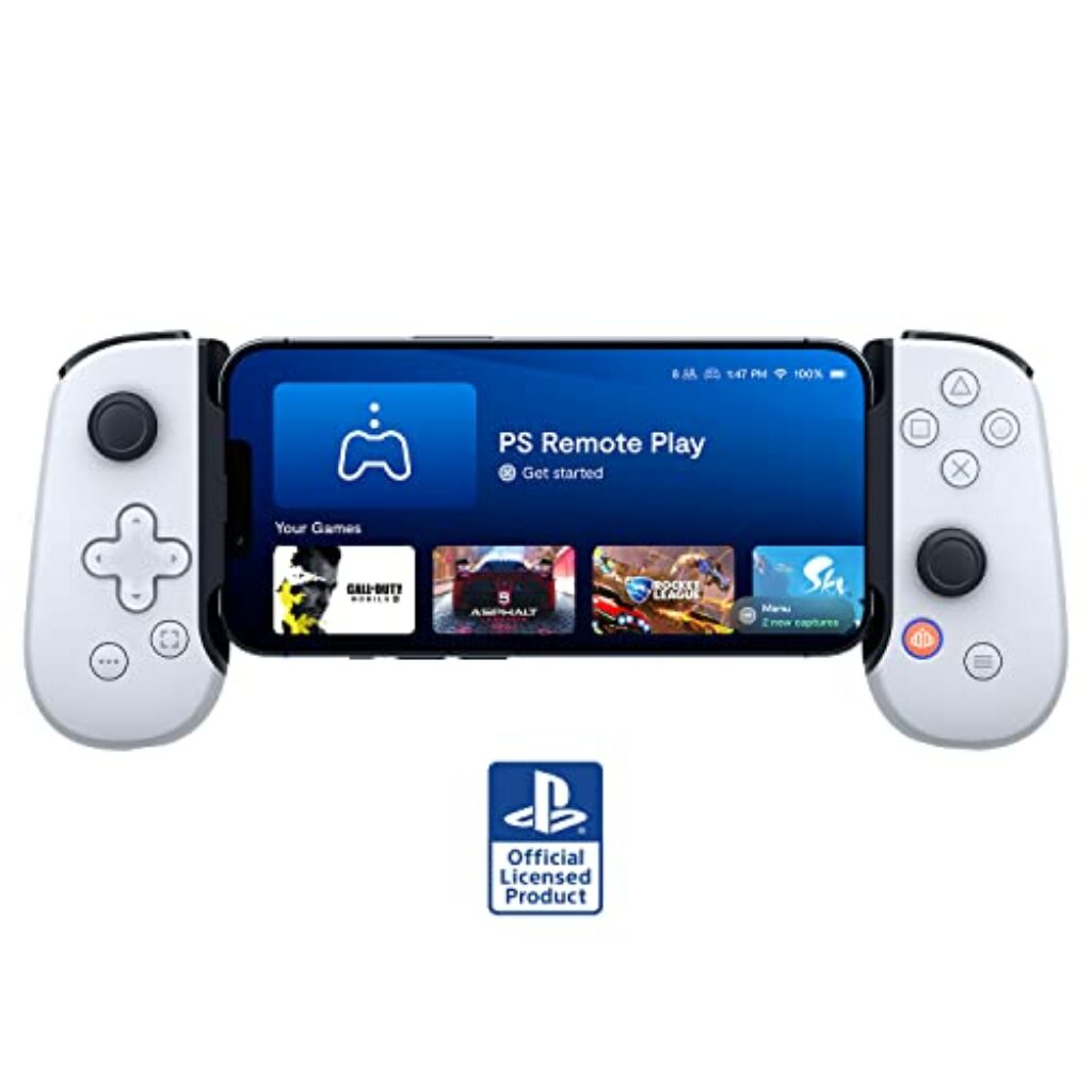 BACKBONE One Mobiler Gaming-Controller für das iPhone (Lightning) - PlayStation Edition - 1st Gen - Verwandle dein iPhone in eine Spielkonsole - Spiele Xbox, PlayStation, Call of Duty, Roblox & mehr