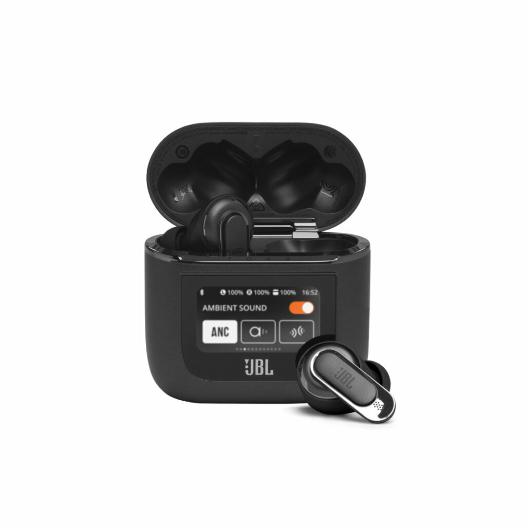 JBL Tour Pro 2 - Kabellose In-Ear Noise Cancelling Kopfhörer mit Smart Charging Case - Schwarz