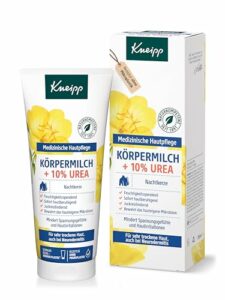 Kneipp Körpermilch Nachtkerze + 10% Urea - Medizinische Hautpflege - Für sehr trockene Haut, auch bei Neurodermitis - 200ml