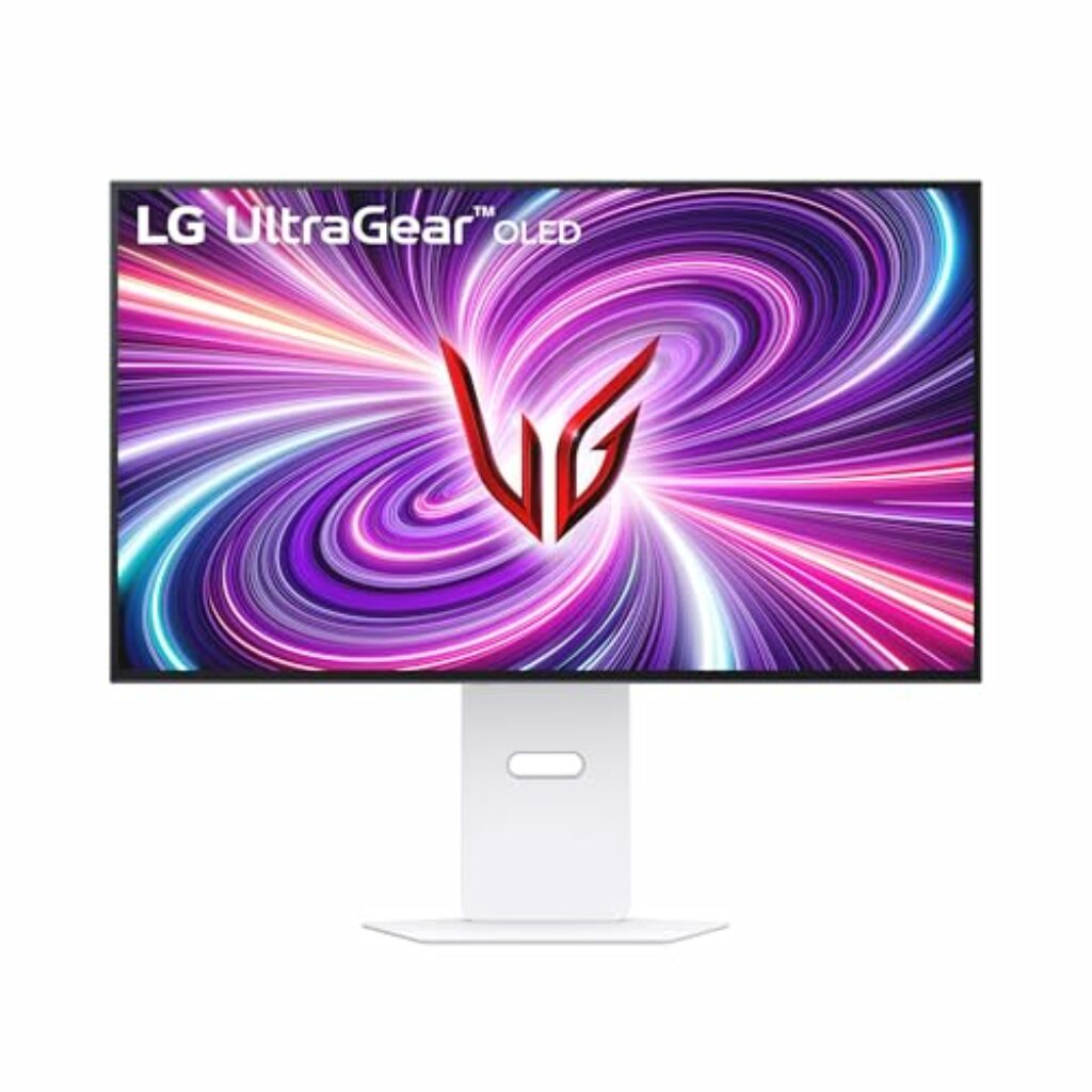 LG Electronics 32GS95UV-W.AEU UltraGear 4K UHD Gaming Monitor 32", 3840 x 2160, 16:9, 0.03ms GtG, 480 Hz, DCI-P3, HDR10, NVIDIA G-SYNC Compatible, AMD FreeSync Premium- Weiß