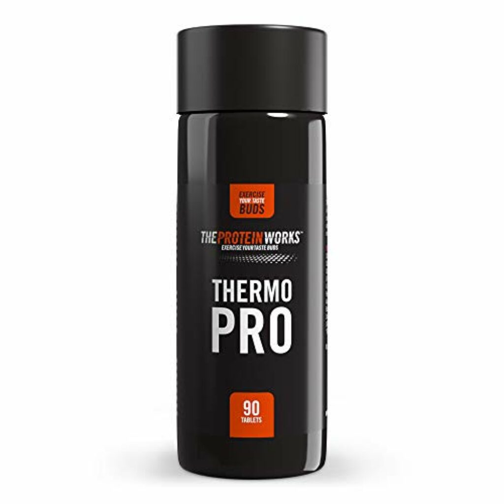 Protein Works Thermopro Tabletten | Preworkout Supplement mit Koffein | Reduziert Müdigkeit & Erschöpfung | Hilft beim Abnehmen | 90 Kapseln