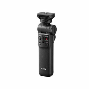 Sony GP-VPT2BT Bluetooth Handgriff (für Selfies und Vlogging, auch als Tripod nutzbar, kompatibel mit A9M2, A9, A7RM4, A7RM3, A7M3, A6600, A6400, A6100, RX100M7, RX0M2, ZV-1) schwarz