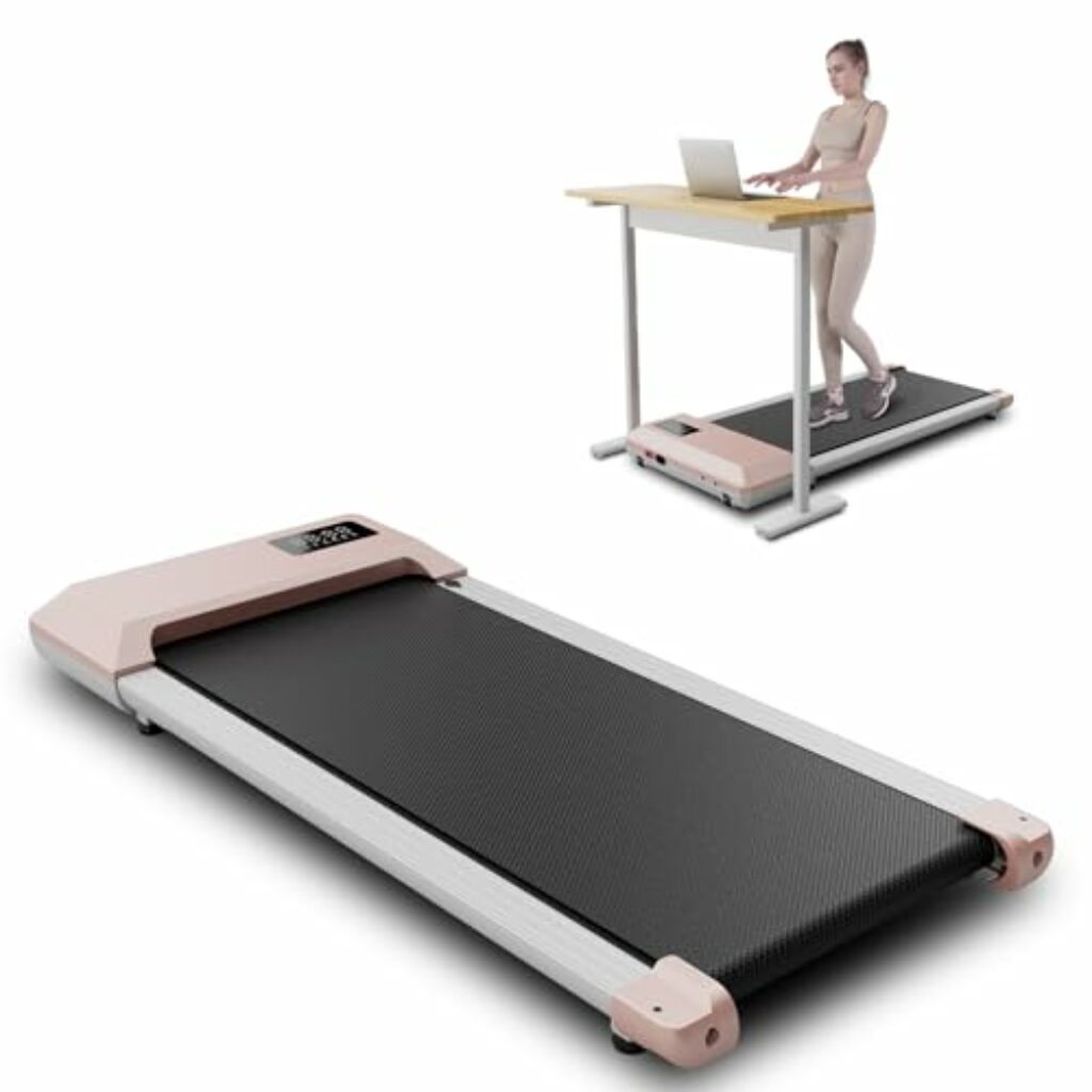 Superun Walking Pad 136KG - Laufband für Zuhause und Büro - Laufband Schreibtisch mit APP, LCD Display und Bluetooth - Mini Laufband Unter dem Schreibtisch