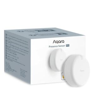 Aqara Anwesenheitssensor FP2, Kabelgebundener mmWave Radar Zonenpositionierung, Mehrpersonen- und Sturzerkennung, Funktioniert mit HomeKit, Alexa, Google Home, SmartThings und Home Assistant, PS-S02E