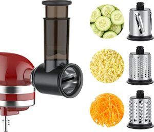 COFUN Gemüseschneider für Kitchenaid Zubehör, Edelstahl Gemüse Schneider für Kitchen Aid Zubehoer, Edelstahl Gemüse Schneider Käsereibe Salatschneider für Kitchenaid gemüseschneider