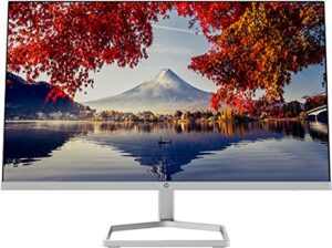 HP M24f Monitor - 24 Zoll Bildschirm, Full HD IPS Display, 75Hz, 5ms Reaktionszeit, VGA, HDMI, silber/schwarz