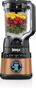 Ninja 2-in-1 Detect Power Mixer Pro & Single Serve, 1200W Mixer mit Krug, & Single Serve Tasse, Smoothies mixen, Gemüse hacken & Frozen Drinks mixen, Kupfer/Schwarz, TB301EUCP